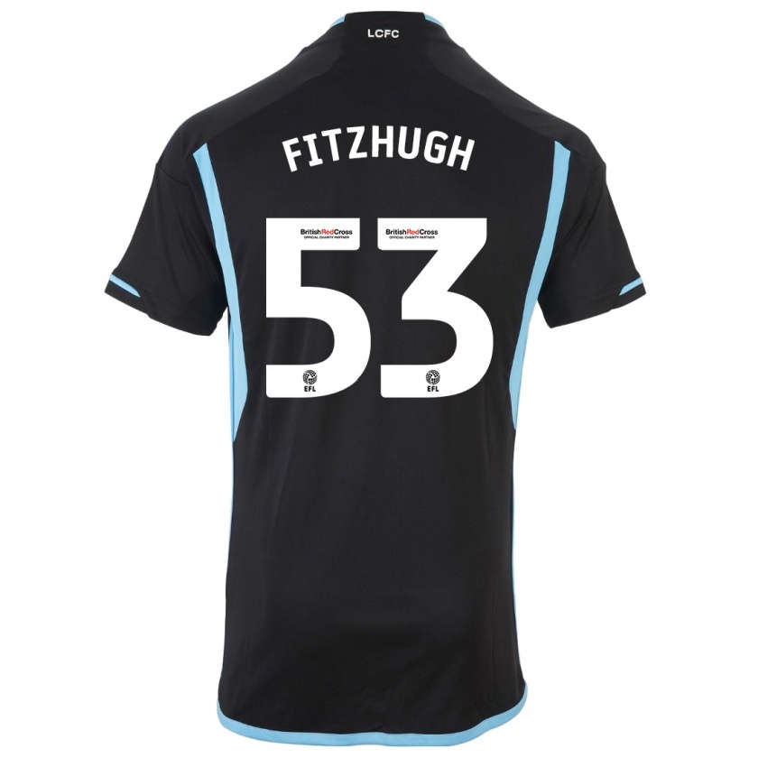 Kandiny Damen Ethan Fitzhugh #53 Schwarz Auswärtstrikot Trikot 2023/24 T-Shirt Österreich