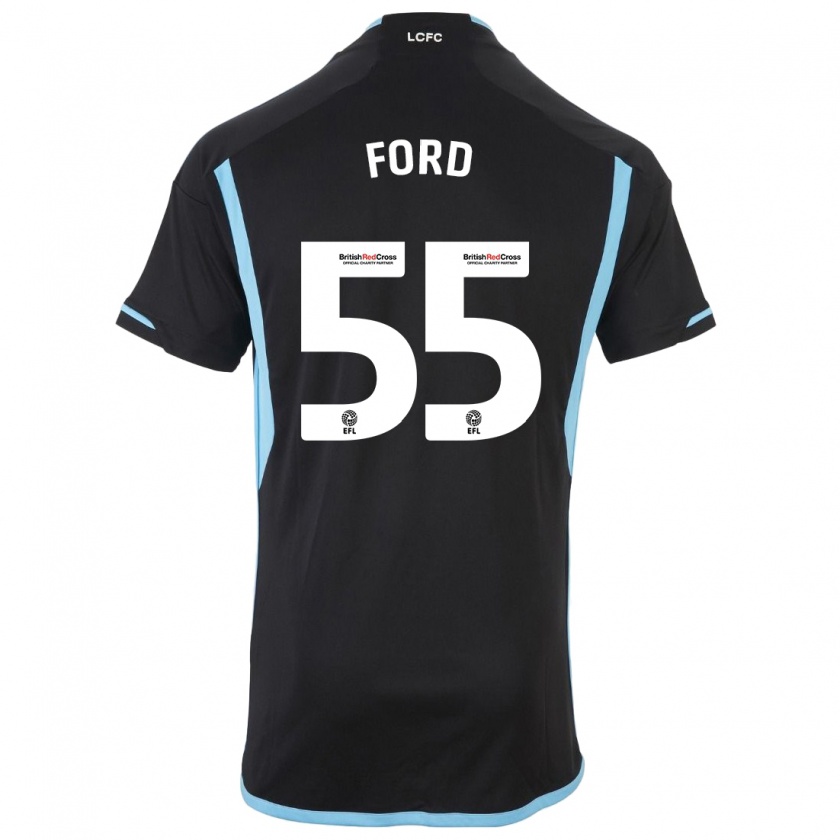 Kandiny Mujer Camiseta Harvey Godsmark-Ford #55 Negro 2ª Equipación 2023/24 La Camisa