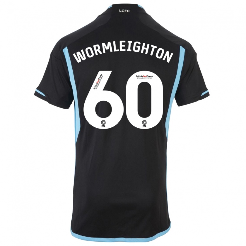 Kandiny Mujer Camiseta Joe Wormleighton #60 Negro 2ª Equipación 2023/24 La Camisa