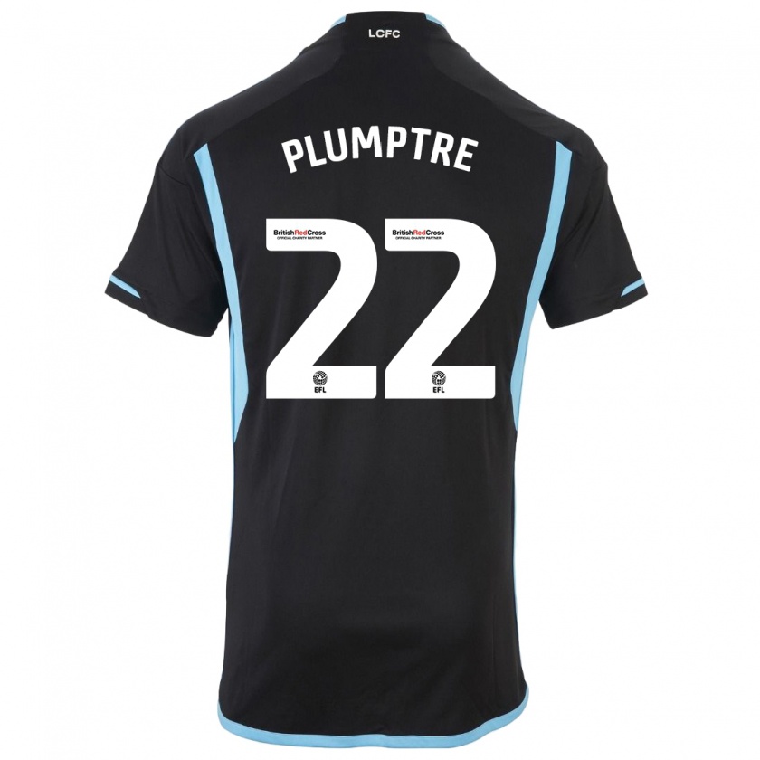 Kandiny Mujer Camiseta Ashleigh Plumptre #22 Negro 2ª Equipación 2023/24 La Camisa