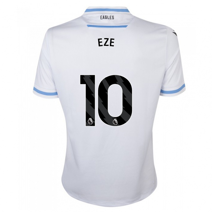 Kandiny Mujer Camiseta Eberechi Eze #10 Blanco 2ª Equipación 2023/24 La Camisa