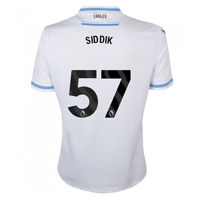 Kandiny Mujer Camiseta Cardo Siddik #57 Blanco 2ª Equipación 2023/24 La Camisa