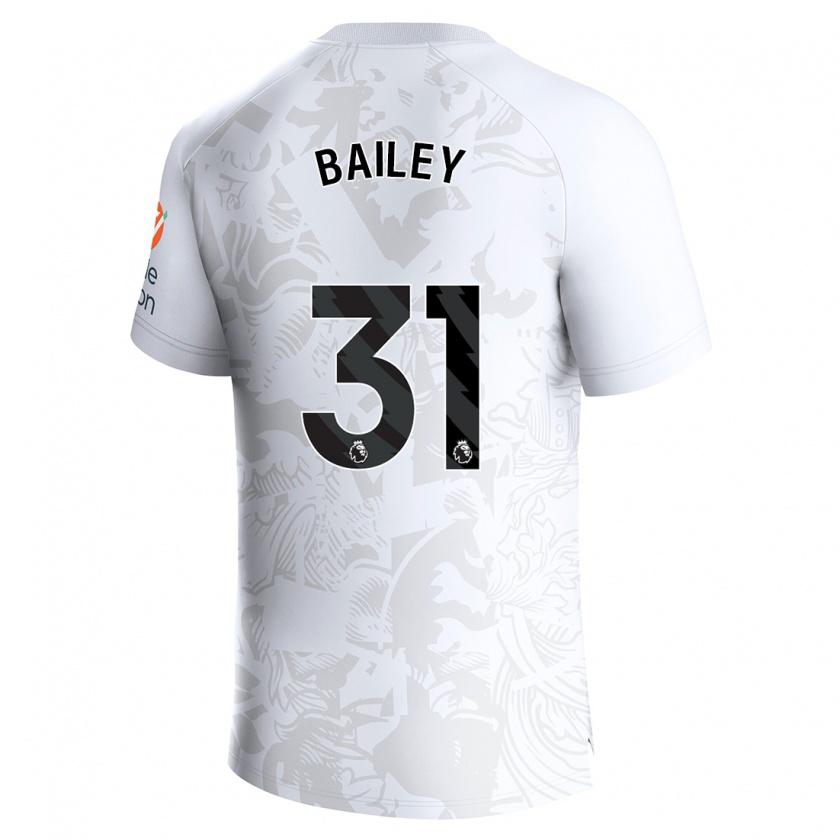 Kandiny Donna Maglia Leon Bailey #31 Bianco Kit Gara Away 2023/24 Maglietta