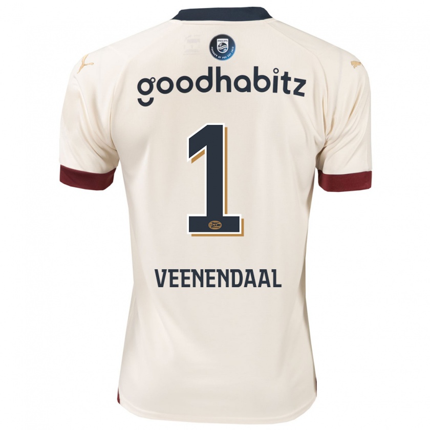 Kandiny Damen Sari Van Veenendaal #1 Cremefarben Auswärtstrikot Trikot 2023/24 T-Shirt Österreich