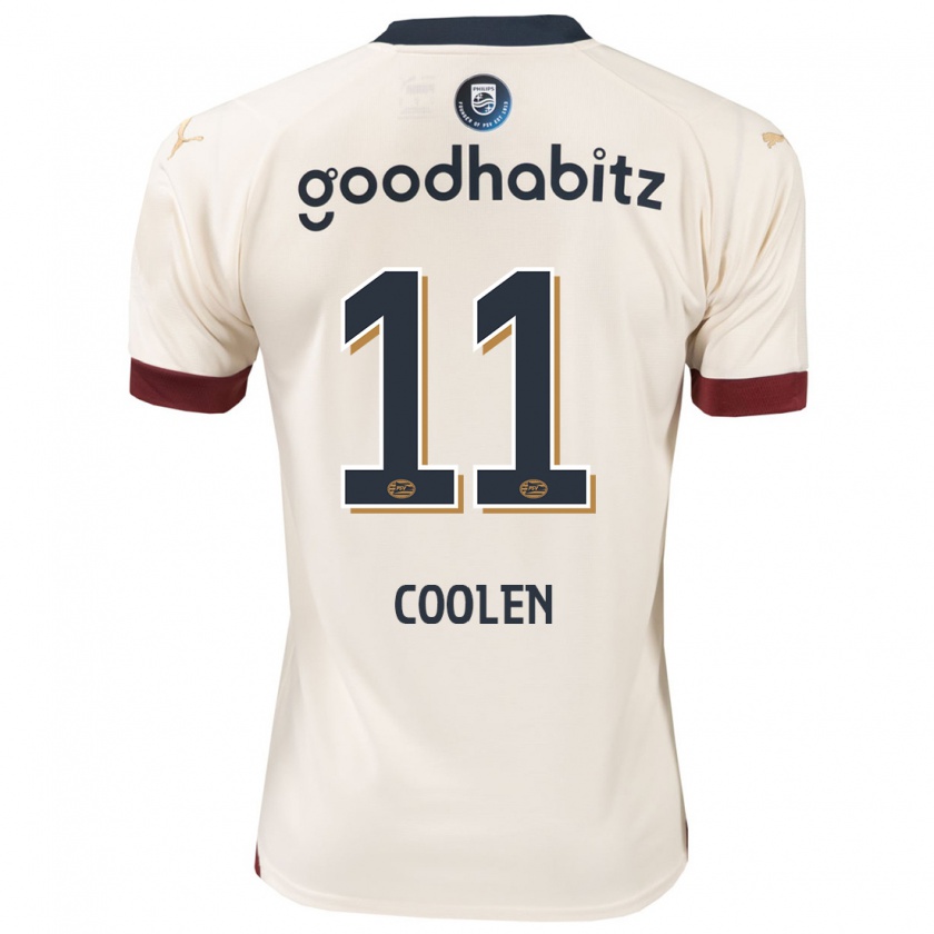 Kandiny Damen Nadia Coolen #11 Cremefarben Auswärtstrikot Trikot 2023/24 T-Shirt Österreich