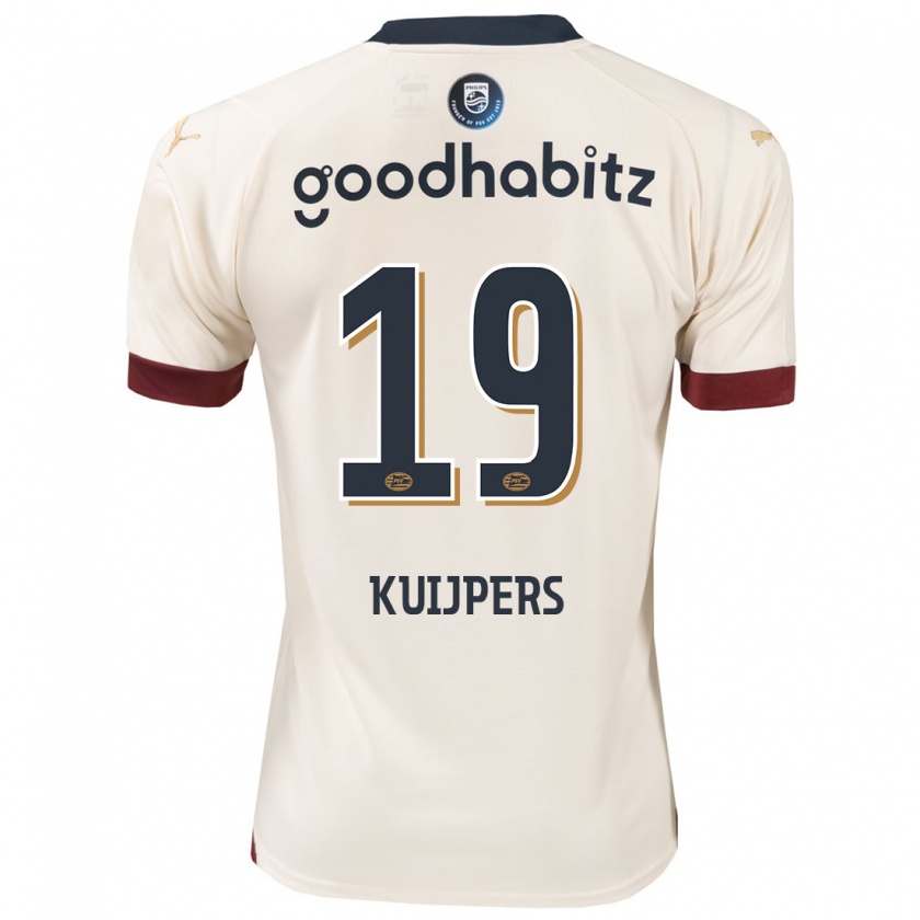 Kandiny Dames Jeslynn Kuijpers #19 Gebroken Wit Uitshirt Uittenue 2023/24 T-Shirt België