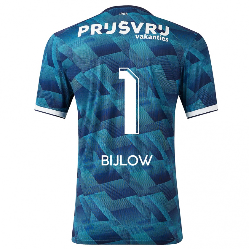 Kandiny Dames Justin Bijlow #1 Blauw Uitshirt Uittenue 2023/24 T-Shirt België