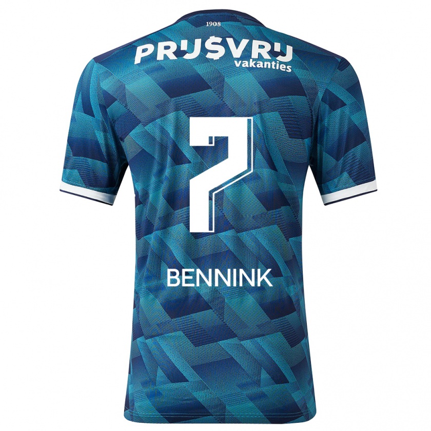 Kandiny Dames Maxime Bennink #7 Blauw Uitshirt Uittenue 2023/24 T-Shirt België