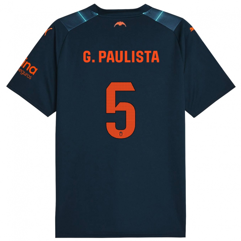 Kandiny Donna Maglia Gabriel Paulista #5 Blu Marino Kit Gara Away 2023/24 Maglietta