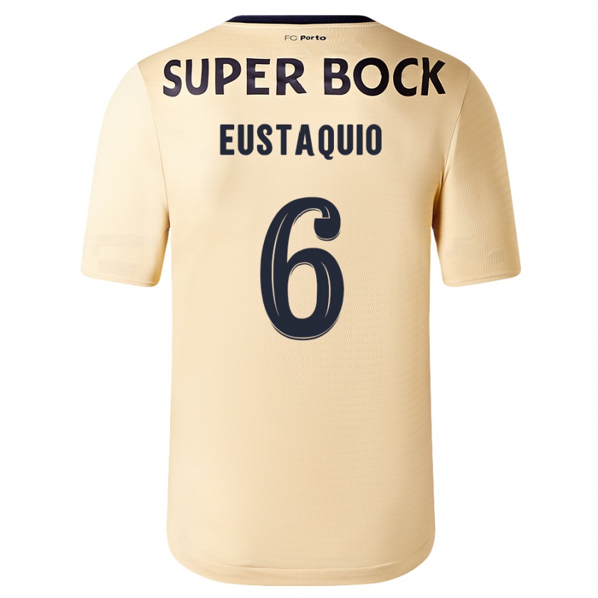 Kandiny Donna Maglia Stephen Eustaquio #6 Beige-Dorato Kit Gara Away 2023/24 Maglietta