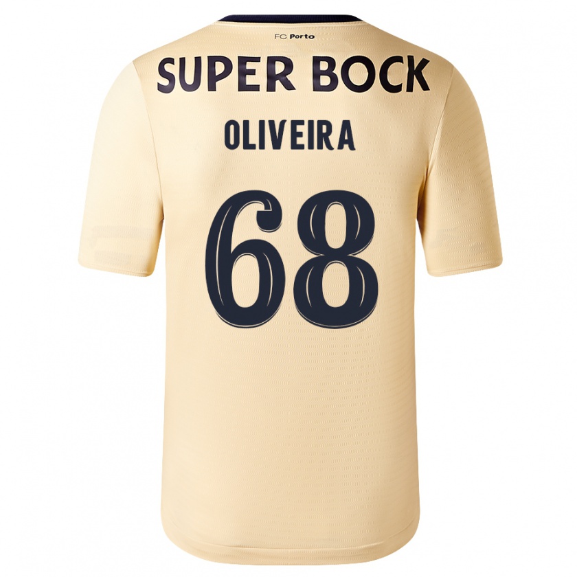 Kandiny Damen André Oliveira #68 Beige-Gold Auswärtstrikot Trikot 2023/24 T-Shirt Österreich