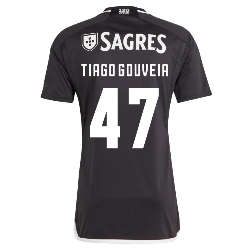 Kandiny Donna Maglia Tiago Gouveia #47 Nero Kit Gara Away 2023/24 Maglietta