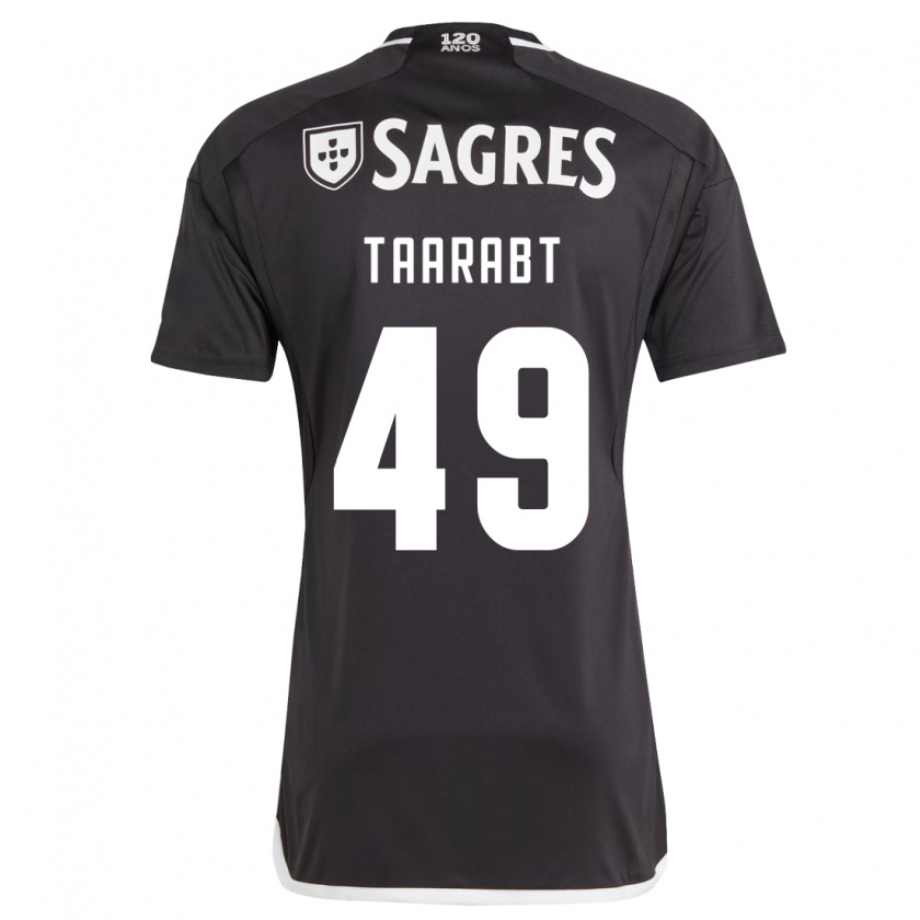 Kandiny Donna Maglia Adel Taarabt #49 Nero Kit Gara Away 2023/24 Maglietta