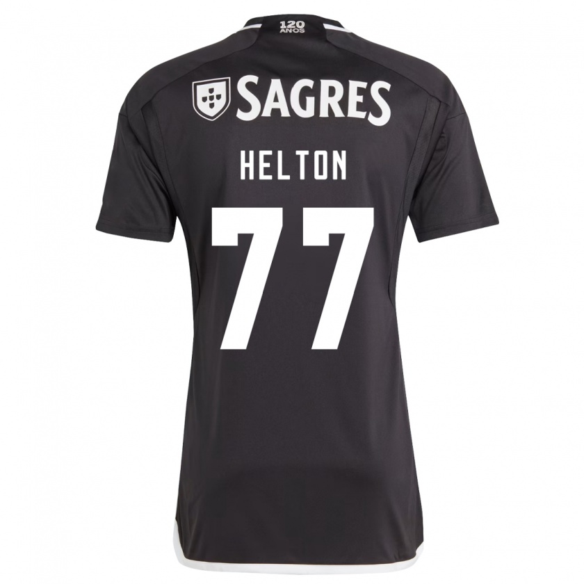 Kandiny Donna Maglia Helton Leite #77 Nero Kit Gara Away 2023/24 Maglietta