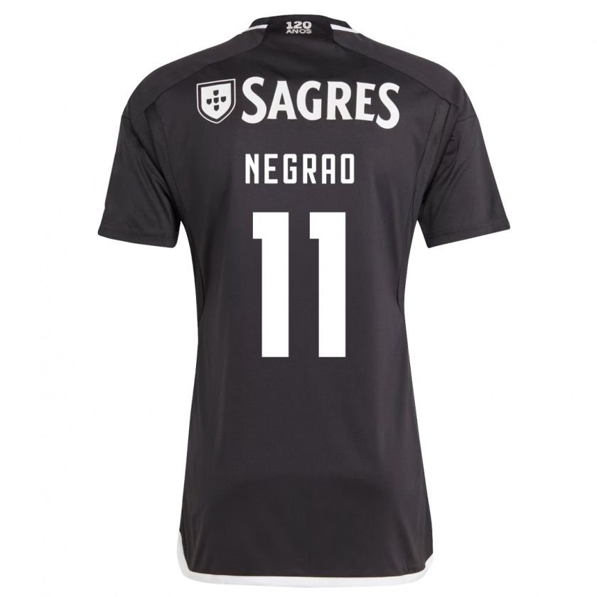 Kandiny Donna Maglia Maria Negrao #11 Nero Kit Gara Away 2023/24 Maglietta