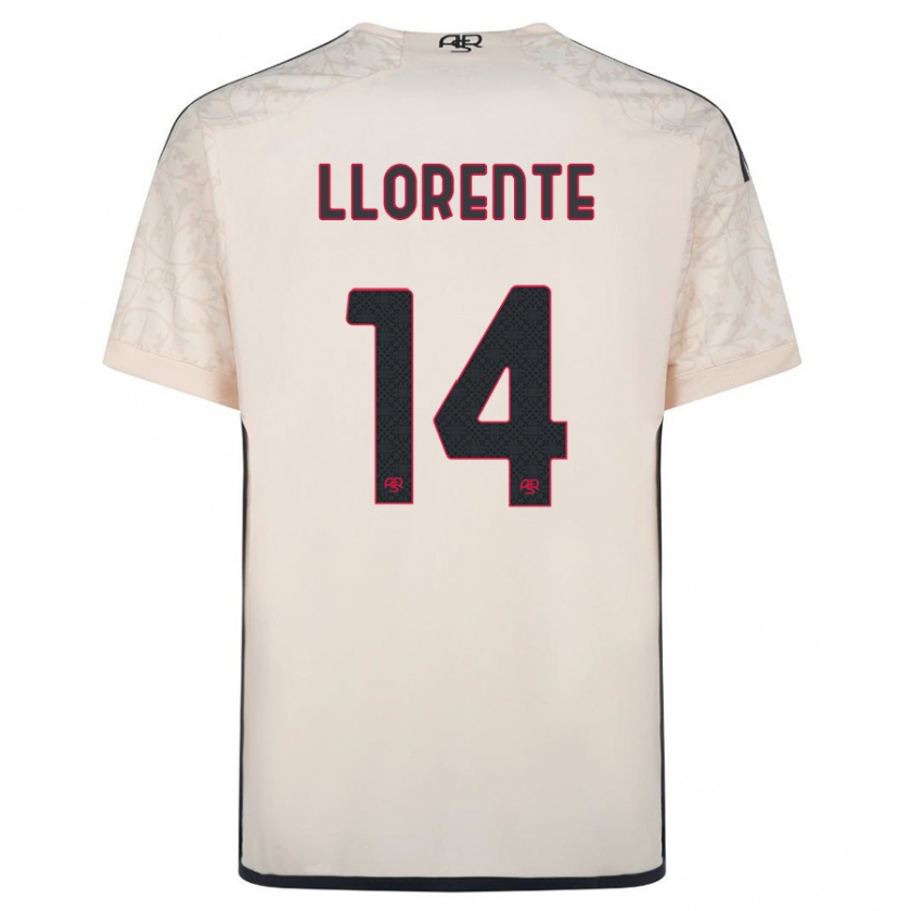 Kandiny Dames Diego Llorente #14 Gebroken Wit Uitshirt Uittenue 2023/24 T-Shirt België