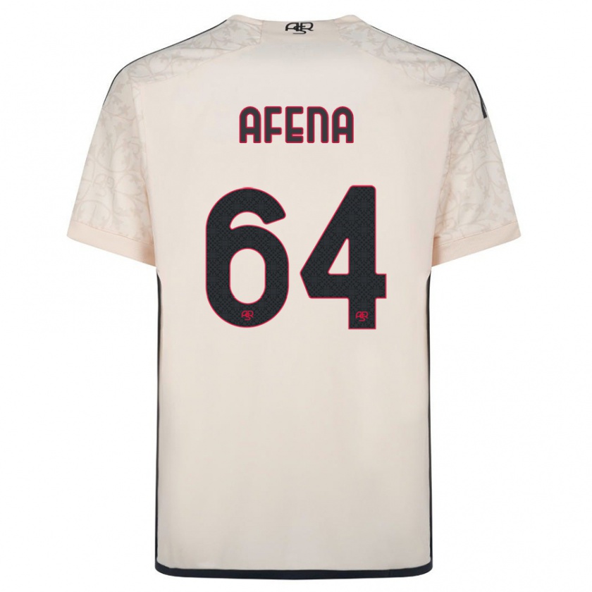 Kandiny Donna Maglia Felix Afena-Gyan #64 Bianco Blu Kit Gara Away 2023/24 Maglietta