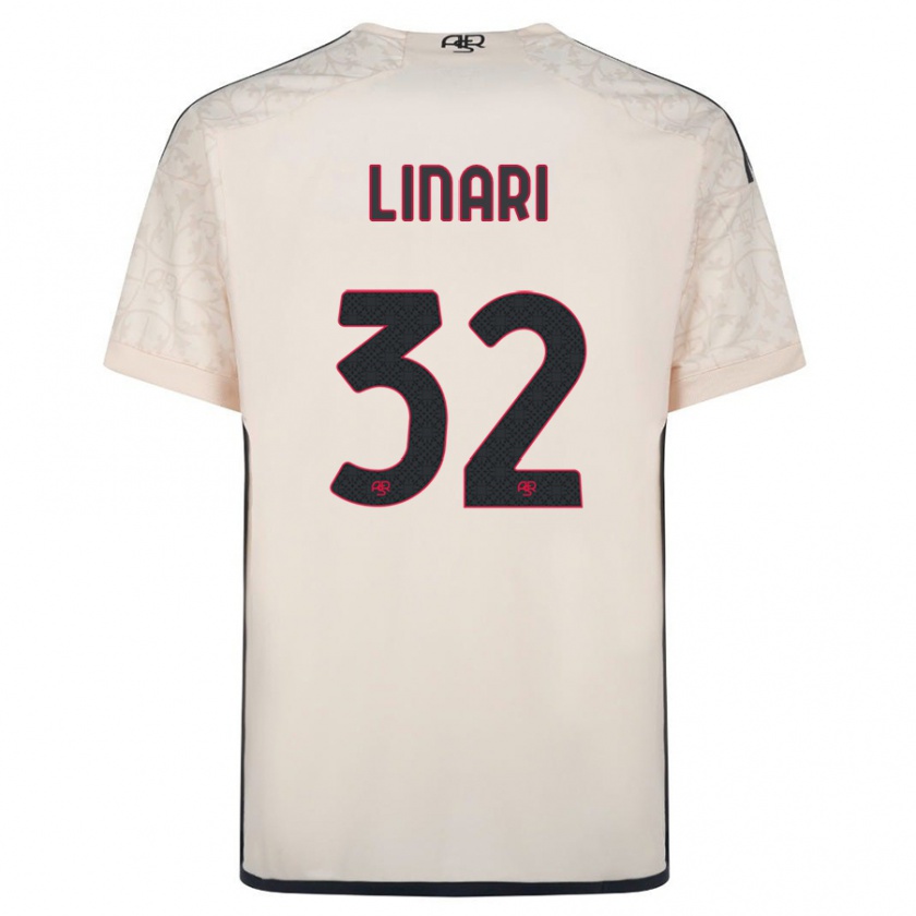 Kandiny Damen Elena Linari #32 Cremefarben Auswärtstrikot Trikot 2023/24 T-Shirt Österreich