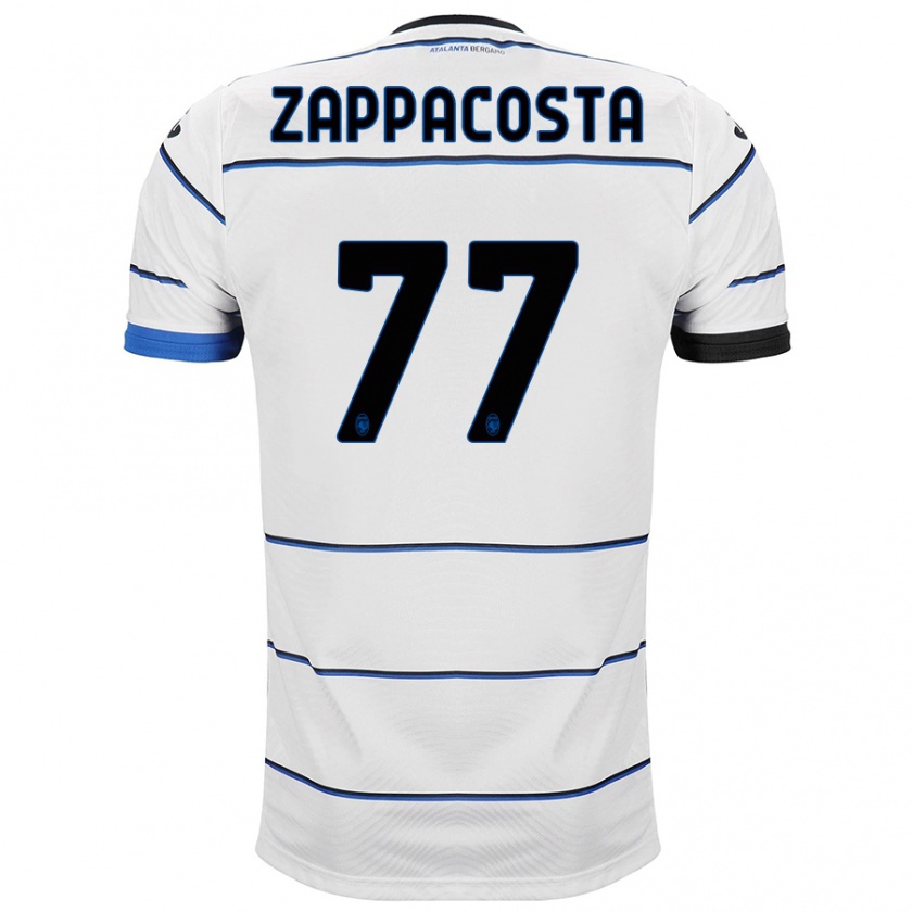 Kandiny Dames Davide Zappacosta #77 Wit Uitshirt Uittenue 2023/24 T-Shirt België