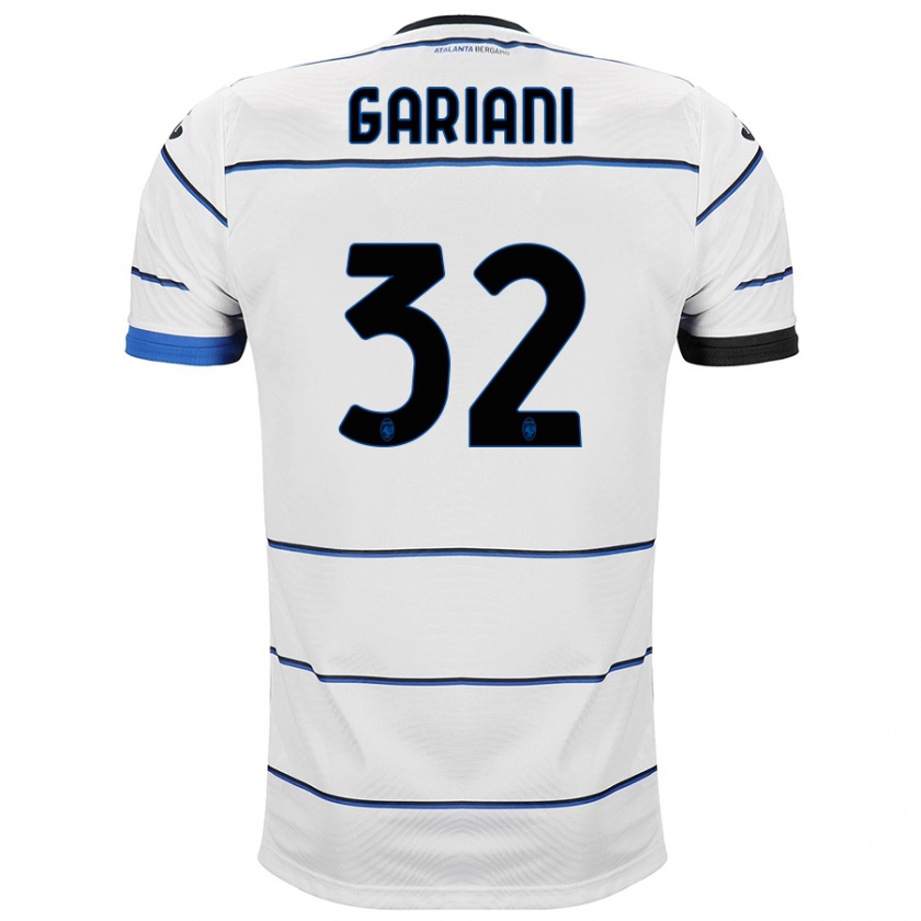 Kandiny Donna Maglia Niccolò Gariani #32 Bianco Kit Gara Away 2023/24 Maglietta