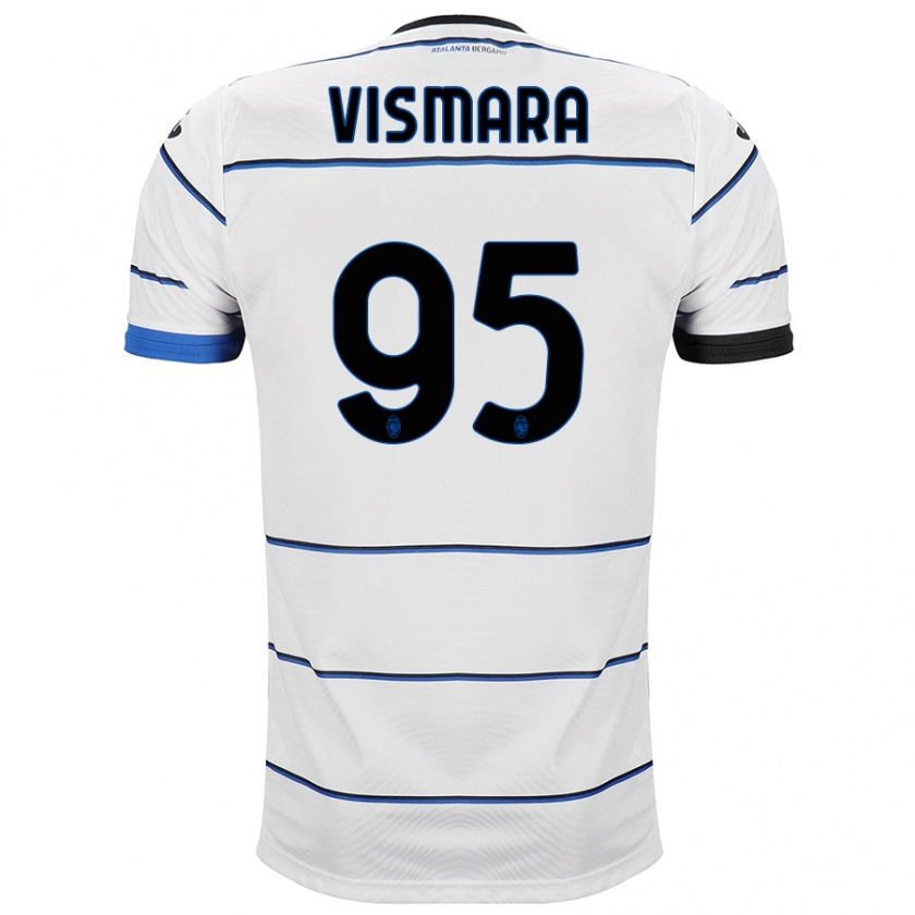 Kandiny Donna Maglia Paolo Vismara #95 Bianco Kit Gara Away 2023/24 Maglietta