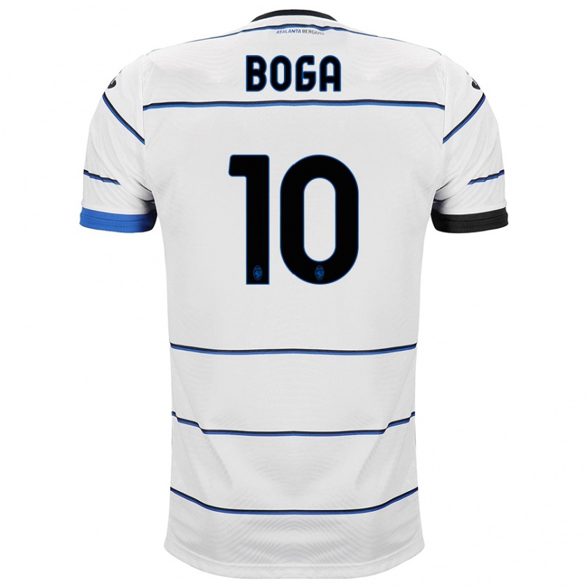 Kandiny Donna Maglia Jeremie Boga #10 Bianco Kit Gara Away 2023/24 Maglietta