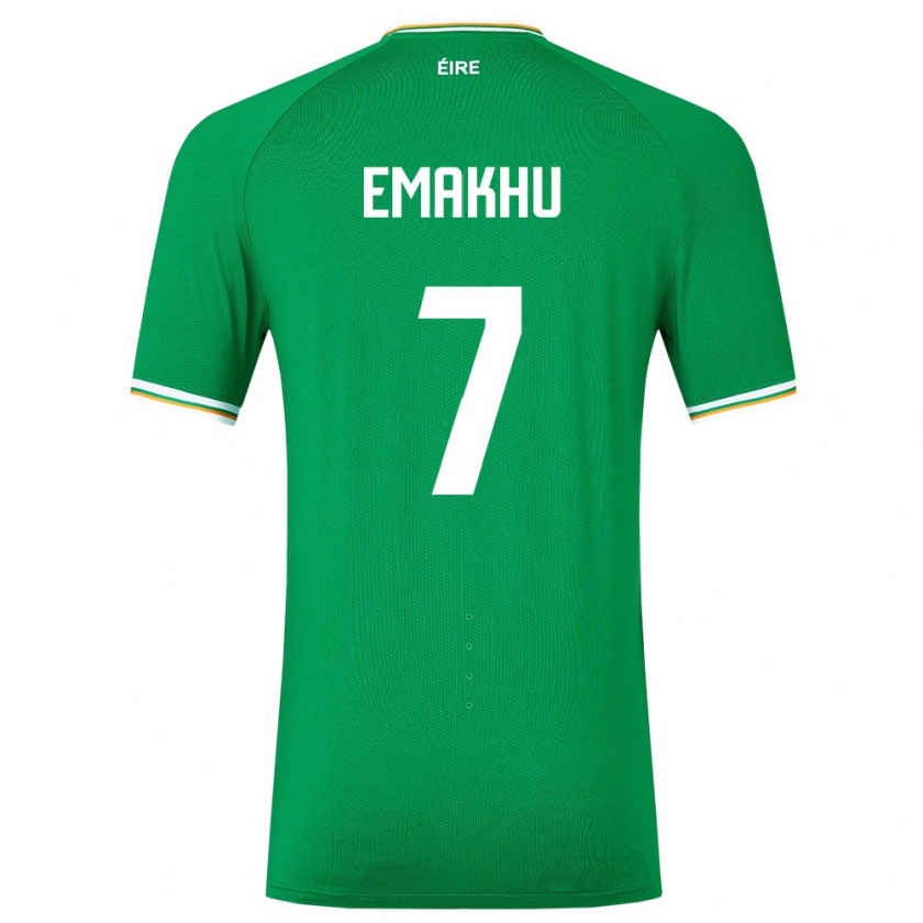 Kandiny Bambino Maglia Irlanda Aidomo Emakhu #7 Verde Kit Gara Home 24-26 Maglietta