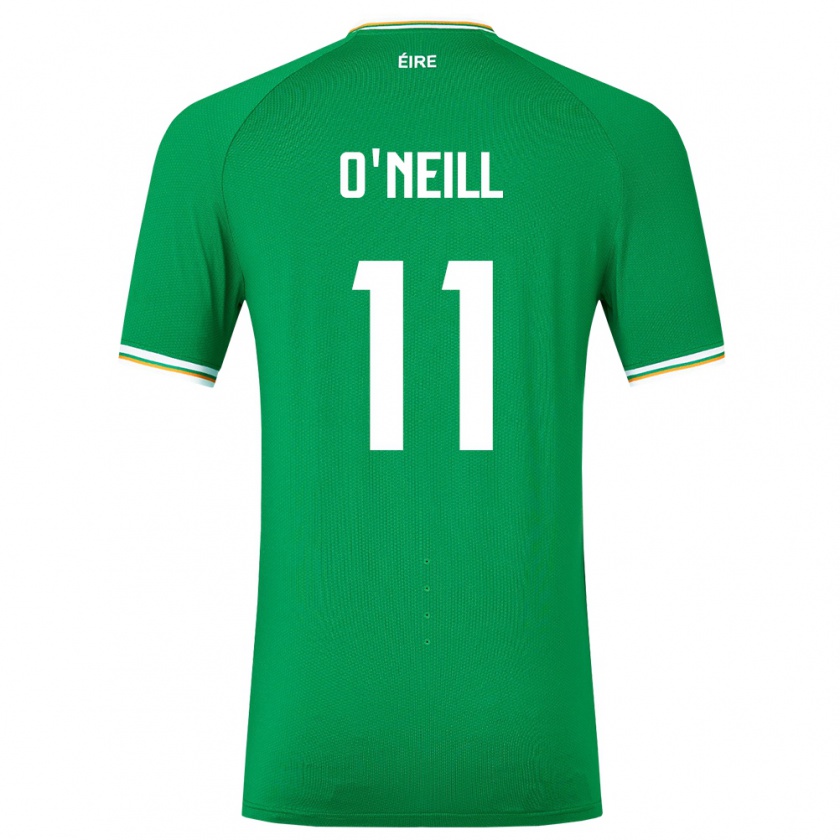 Kandiny Kinderen Ierland Ollie O'neill #11 Groente Thuisshirt Thuistenue 24-26 T-Shirt