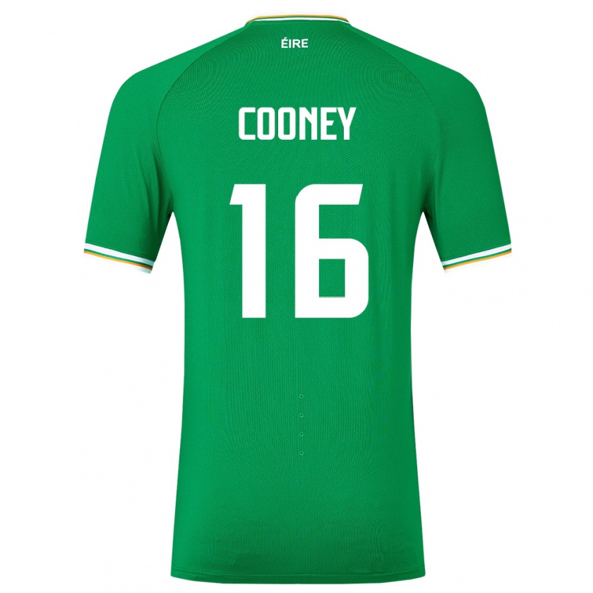 Kandiny Dzieci Irlandia Oisin Cooney #16 Zielony Domowa Koszulka 24-26 Koszulki Klubowe