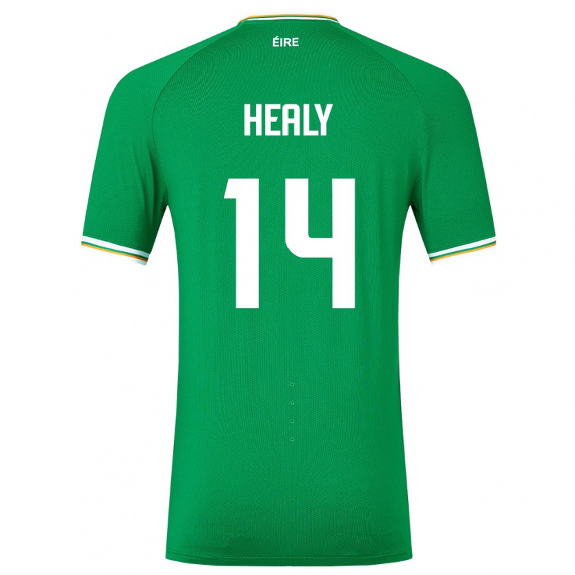 Kandiny Kinderen Ierland Freya Healy #14 Groente Thuisshirt Thuistenue 24-26 T-Shirt