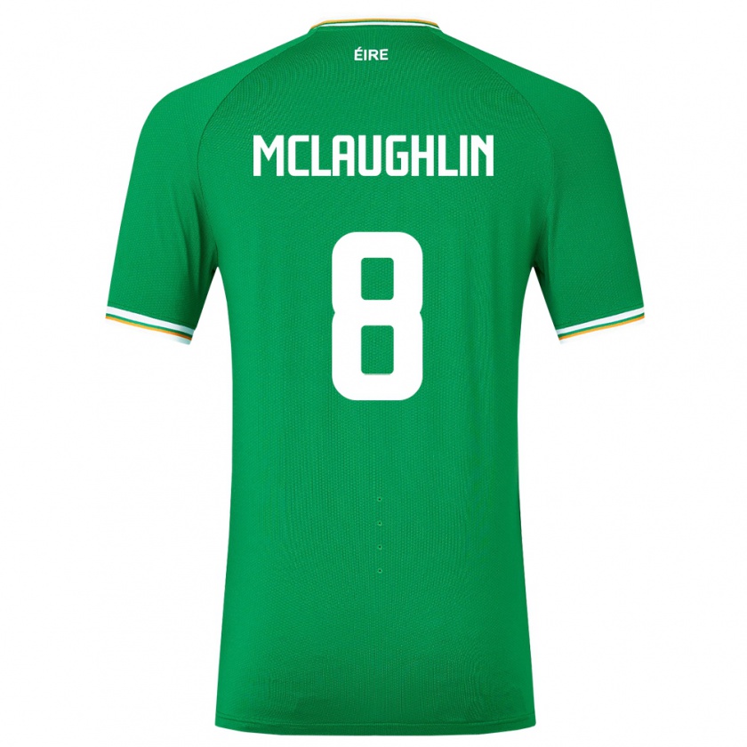 Kandiny Bambino Maglia Irlanda Roma Mclaughlin #8 Verde Kit Gara Home 24-26 Maglietta