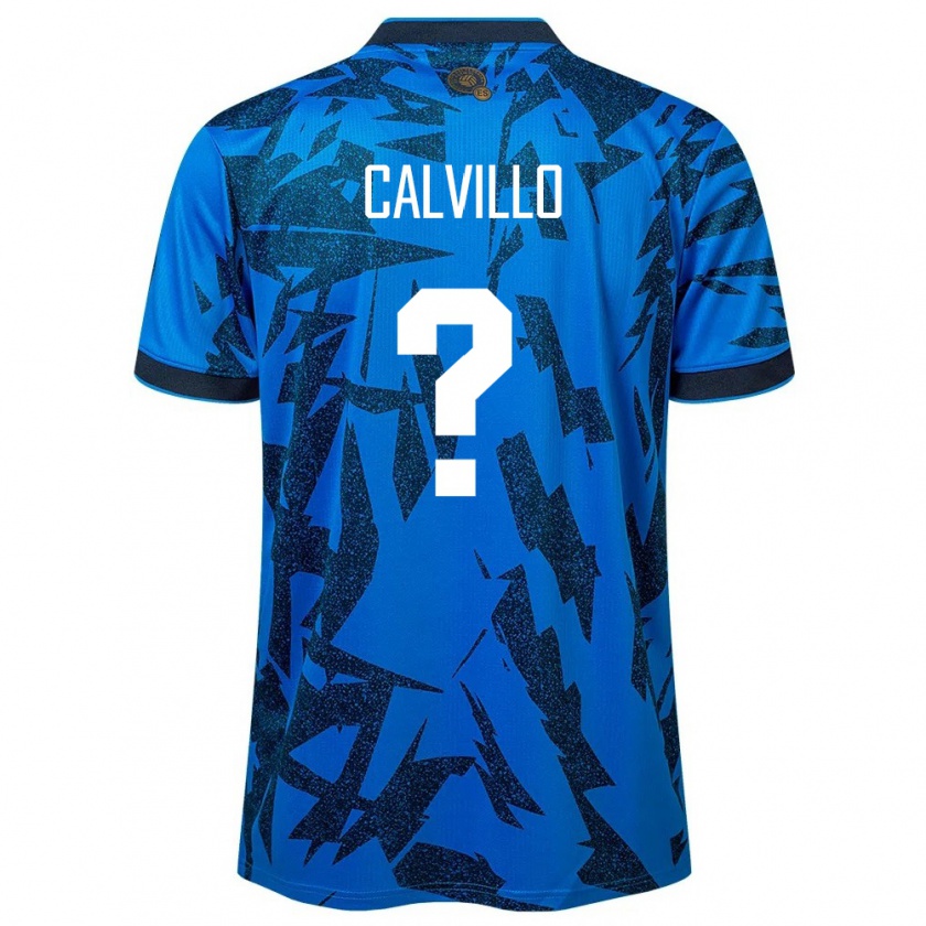 Kandiny Bambino Maglia El Salvador Eric Calvillo #0 Blu Kit Gara Home 24-26 Maglietta