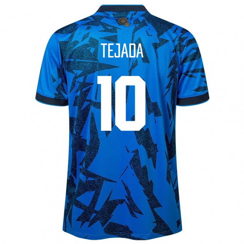 Kandiny Kinderen El Salvador Rafael Tejada #10 Blauw Thuisshirt Thuistenue 24-26 T-Shirt België