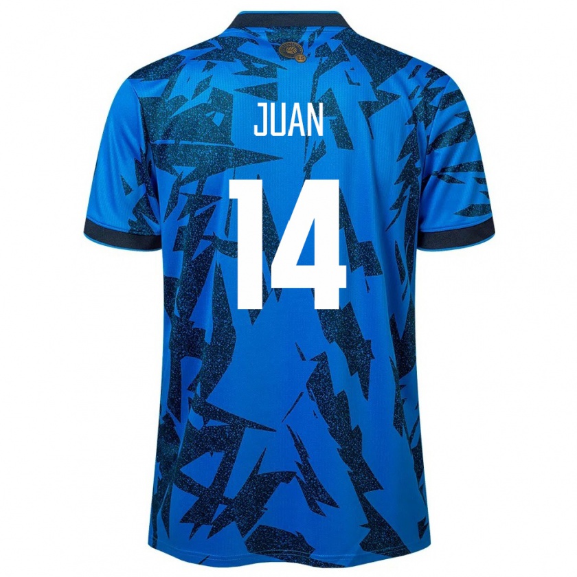 Kandiny Bambino Maglia El Salvador Juan Sánchez #14 Blu Kit Gara Home 24-26 Maglietta