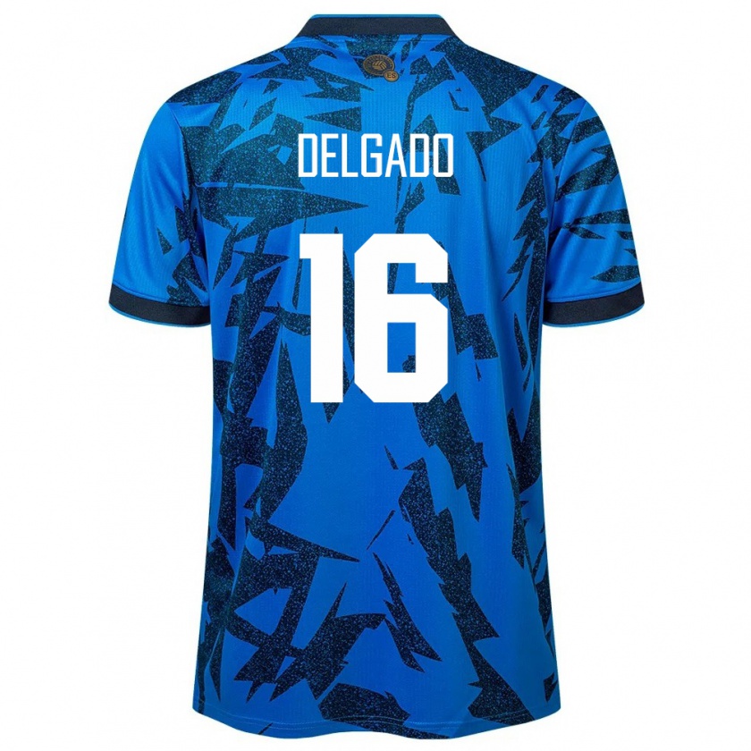 Kandiny Kinderen El Salvador Vasthy Delgado #16 Blauw Thuisshirt Thuistenue 24-26 T-Shirt België