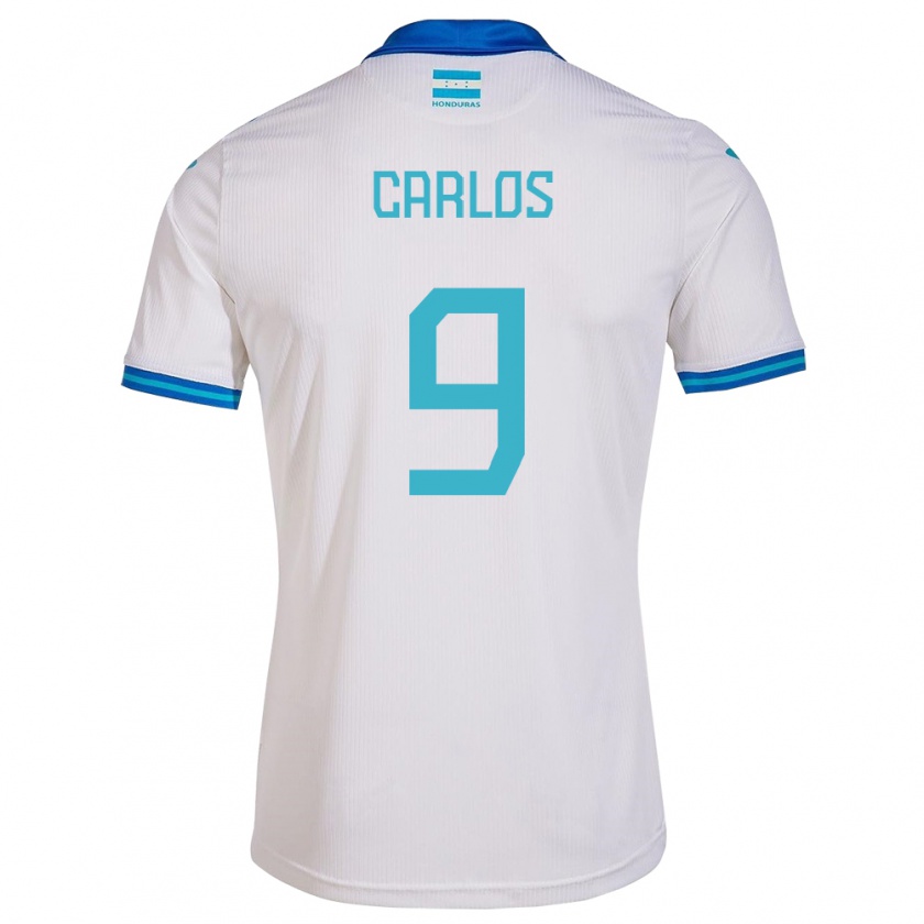 Kandiny Niño Camiseta Honduras Carlos Mejía #9 Blanco 1ª Equipación 24-26 La Camisa México