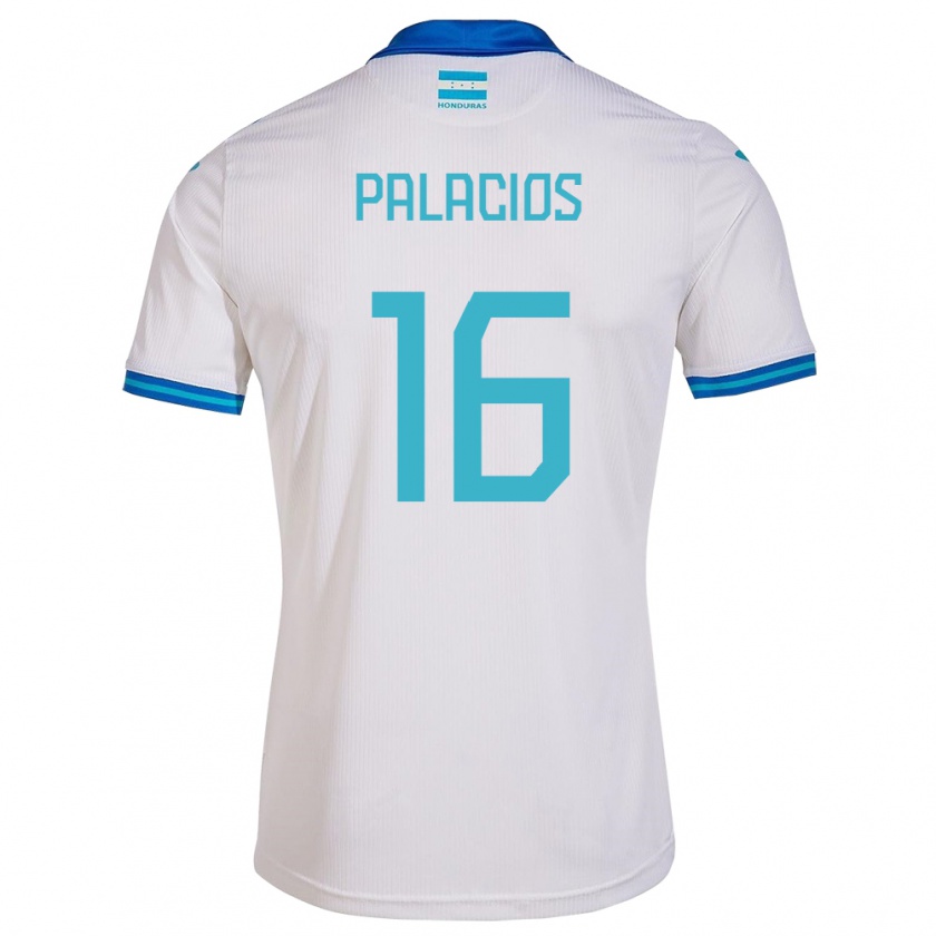 Kandiny Niño Camiseta Honduras Danilo Palacios #16 Blanco 1ª Equipación 24-26 La Camisa