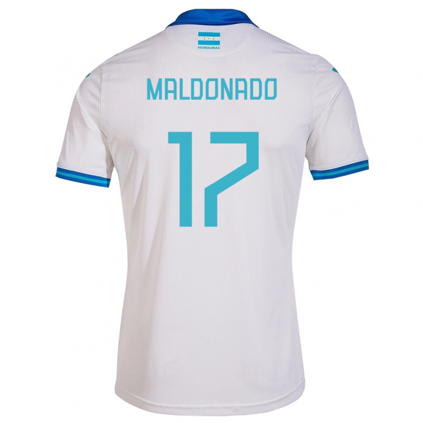 Kandiny Kinder Honduras Axel Maldonado #17 Weiß Heimtrikot Trikot 24-26 T-Shirt Österreich