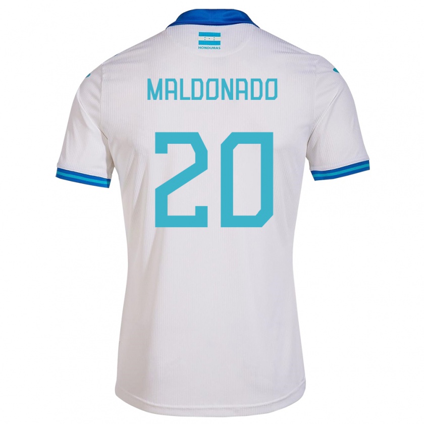 Kandiny Kinderen Honduras Alessandro Maldonado #20 Wit Thuisshirt Thuistenue 24-26 T-Shirt België