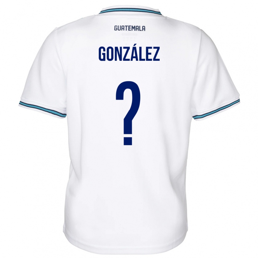 Kandiny Kinderen Guatemala Erick González #0 Wit Thuisshirt Thuistenue 24-26 T-Shirt