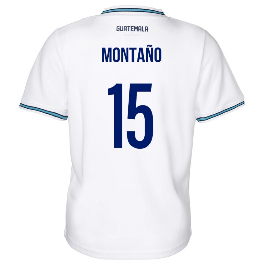 Kandiny Kinder Guatemala Figo Montaño #15 Weiß Heimtrikot Trikot 24-26 T-Shirt Österreich