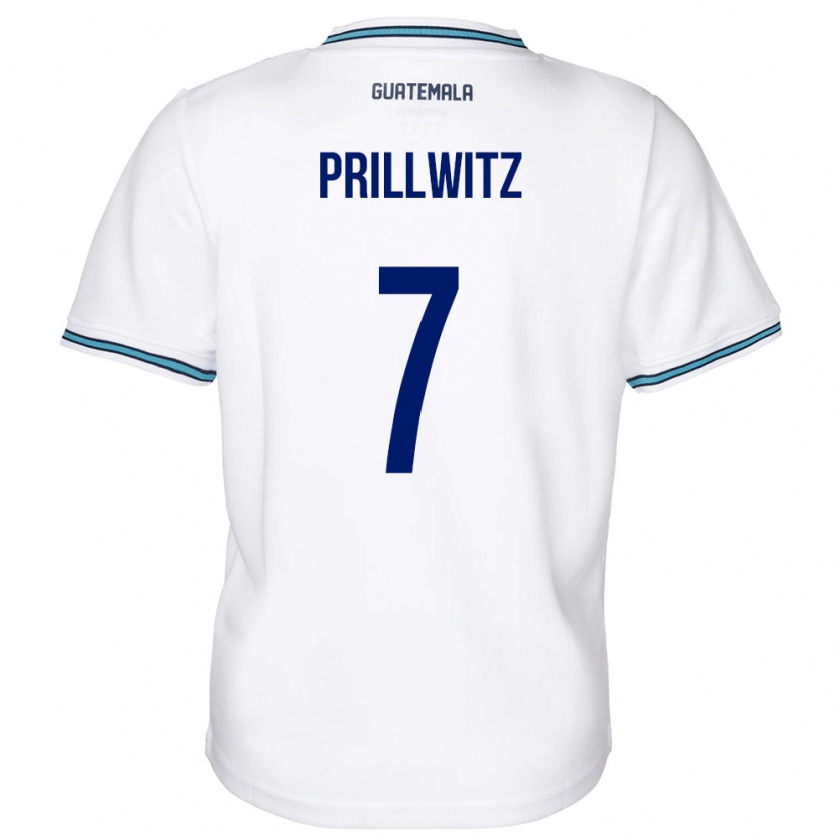 Kandiny Kinder Guatemala Héctor Prillwitz #7 Weiß Heimtrikot Trikot 24-26 T-Shirt Österreich