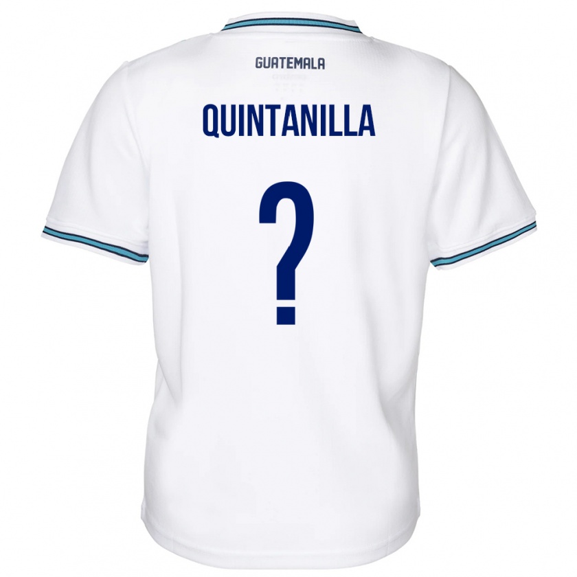 KandinyキッズグアテマラAnayelli Quintanilla#0白ホームシャツ24-26ジャージーユニフォーム