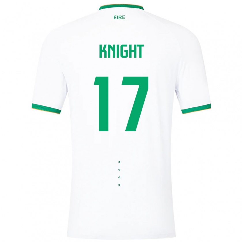 Kandiny Kinderen Ierland Jason Knight #17 Wit Uitshirt Uittenue 24-26 T-Shirt