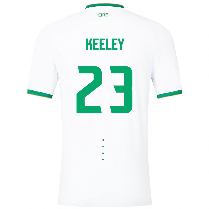 Kandiny Kinderen Ierland Josh Keeley #23 Wit Uitshirt Uittenue 24-26 T-Shirt