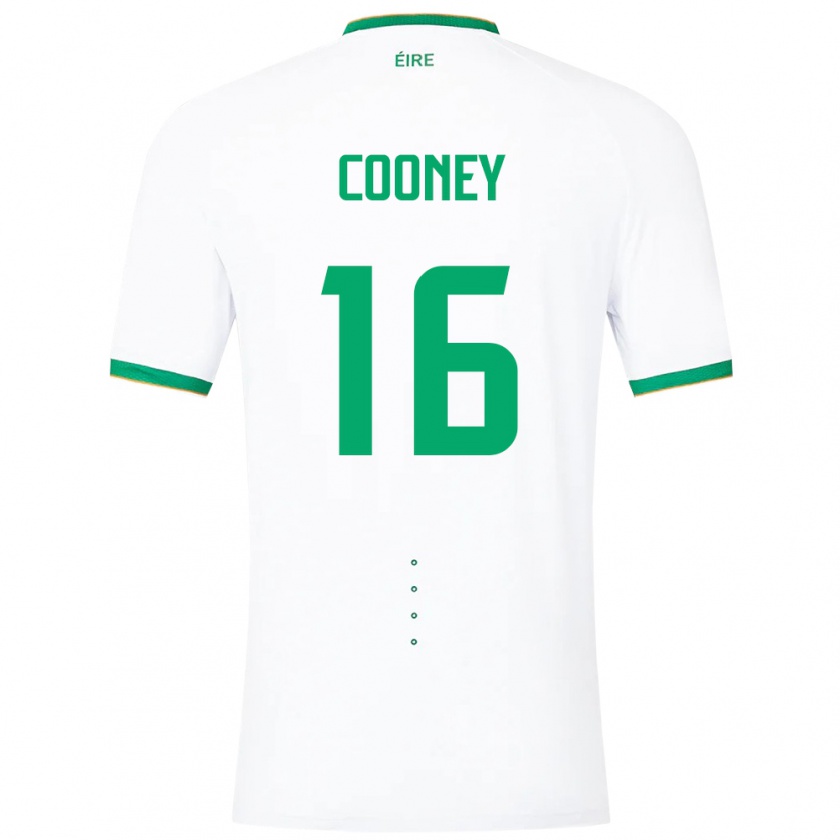 Kandiny Kinderen Ierland Oisin Cooney #16 Wit Uitshirt Uittenue 24-26 T-Shirt