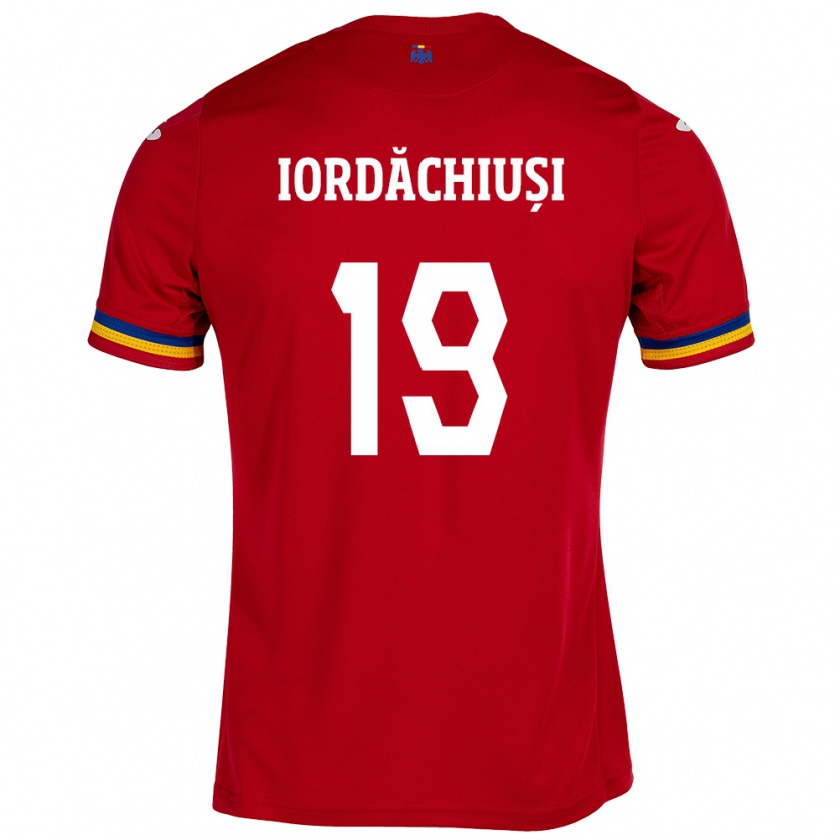 Kandiny Kinderen Roemenië Olga Iordăchiuși #19 Rood Uitshirt Uittenue 24-26 T-Shirt België