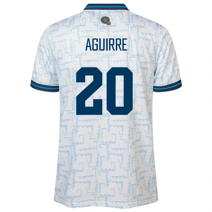 Kandiny Kinderen El Salvador Jonathan Aguirre #20 Wit Uitshirt Uittenue 24-26 T-Shirt