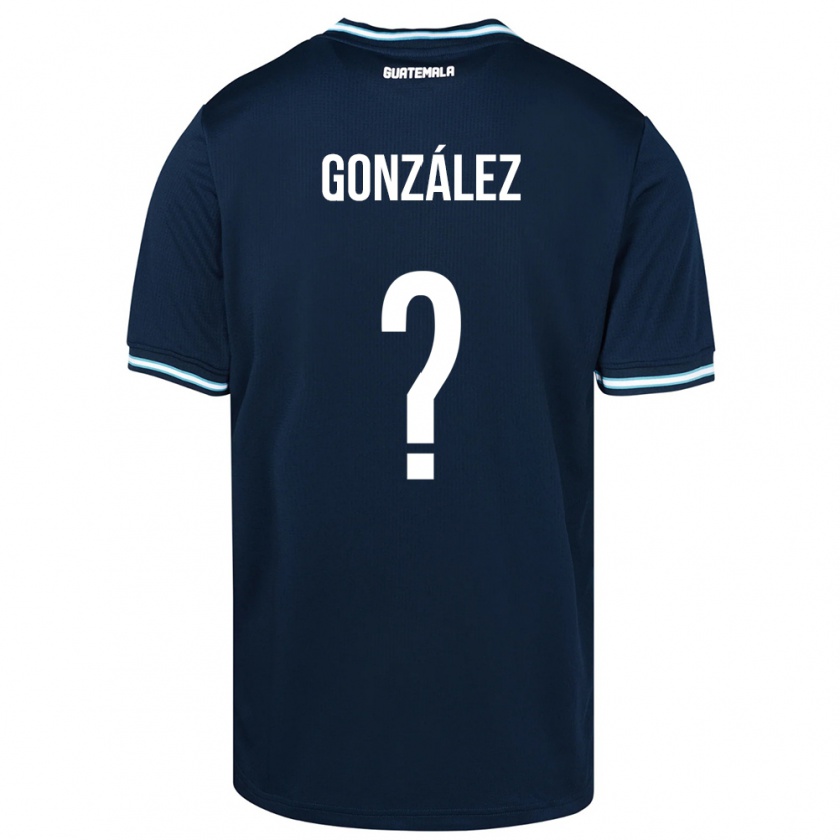 KandinyキッズグアテマラErick González#0青アウェイシャツ24-26ジャージーユニフォーム