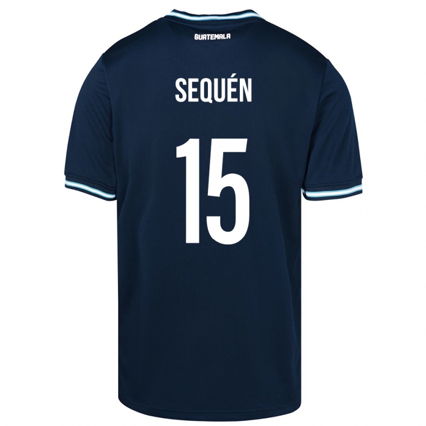 Kandiny Kinderen Guatemala Marlon Sequén #15 Blauw Uitshirt Uittenue 24-26 T-Shirt